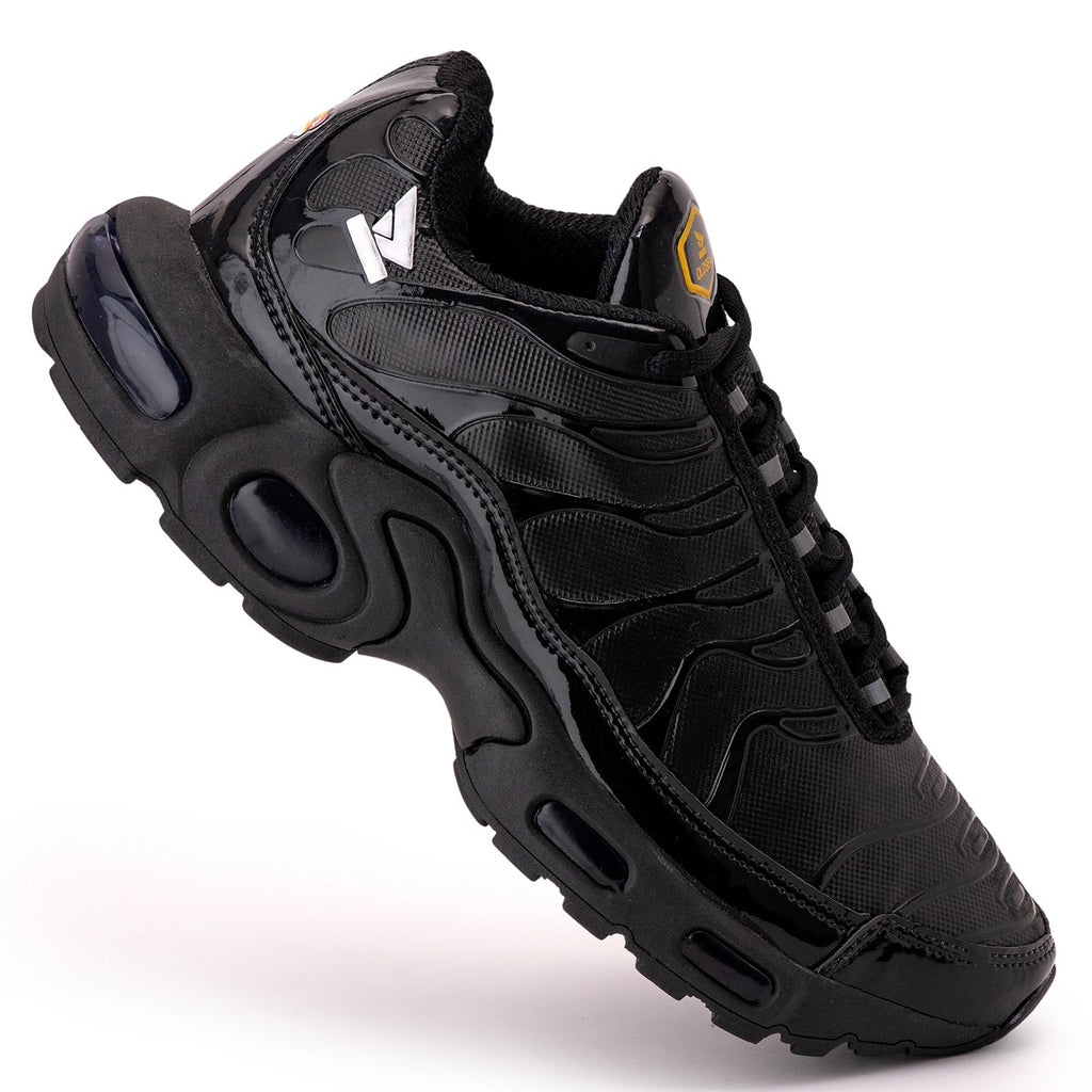 Tênis Masculino Casual Esportivo — Preto — vista lateral