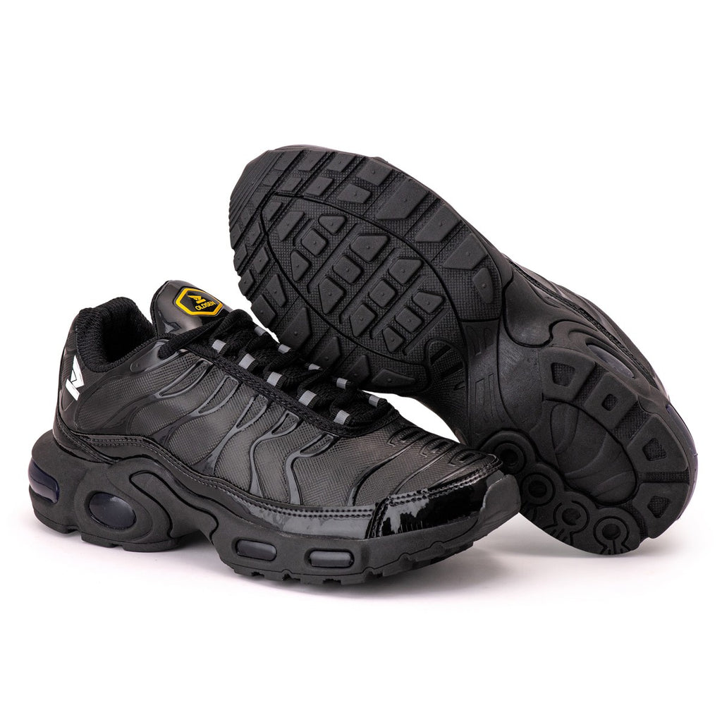 Tênis Masculino Casual Esportivo — Preto — vista frontal