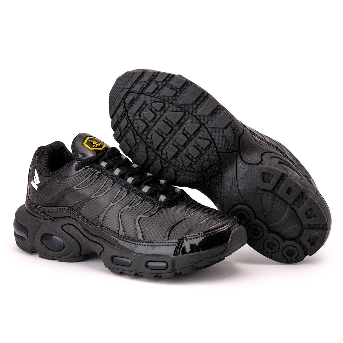 Tênis Masculino Casual Esportivo — Preto — vista frontal