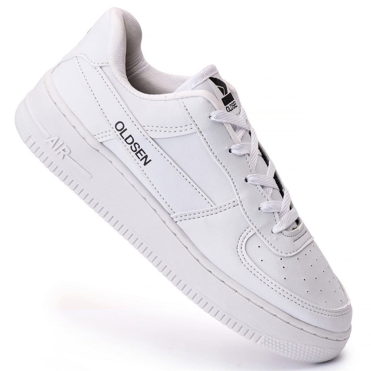 Tênis Masculino Casual Esportivo — Branco — vista lateral