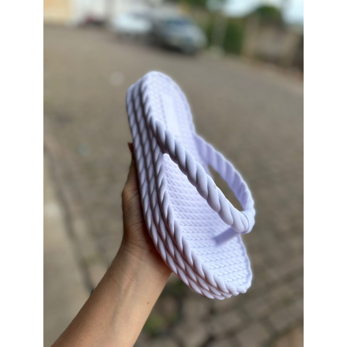 Chinelo Masculino Slide — Branco — vista frontal