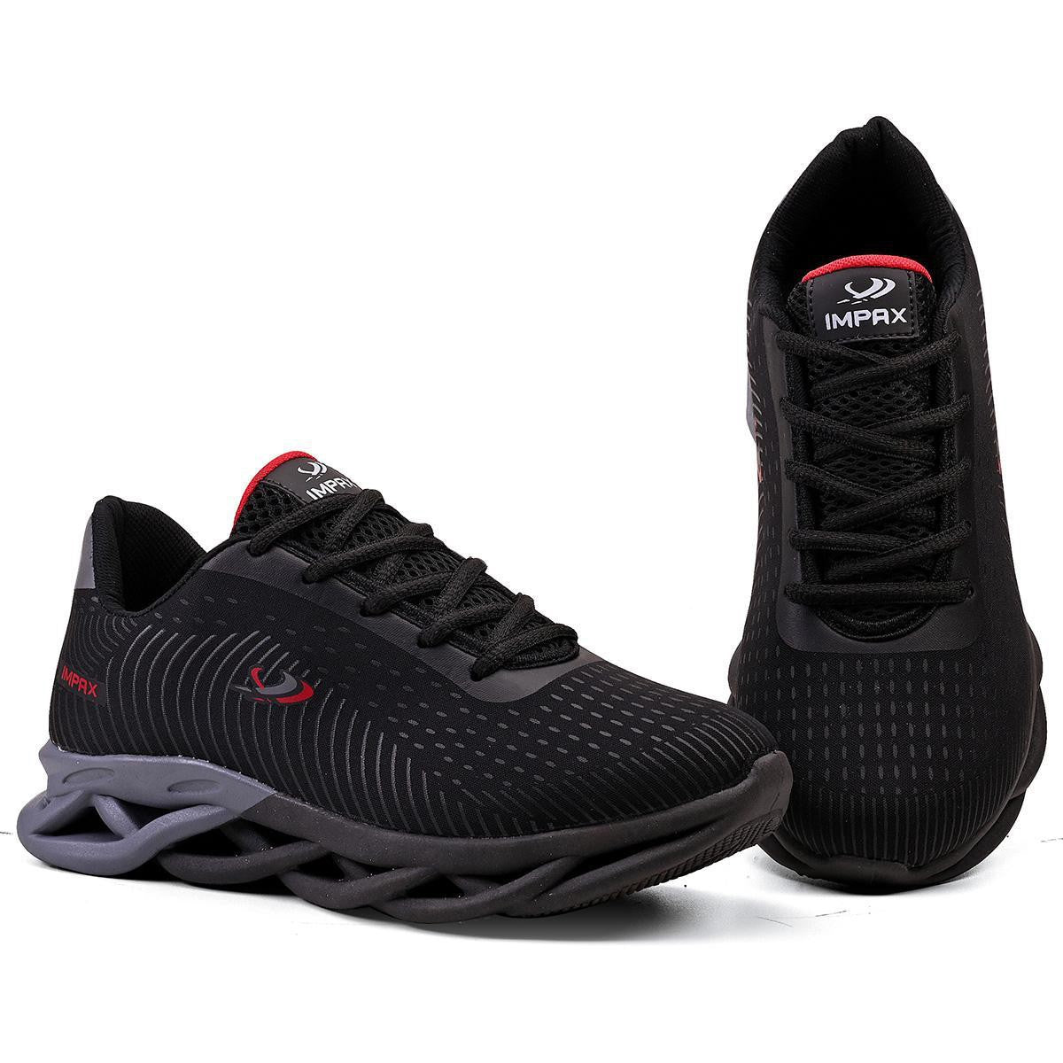 Tênis Masculino Casual Esportivo — Preto — vista superior